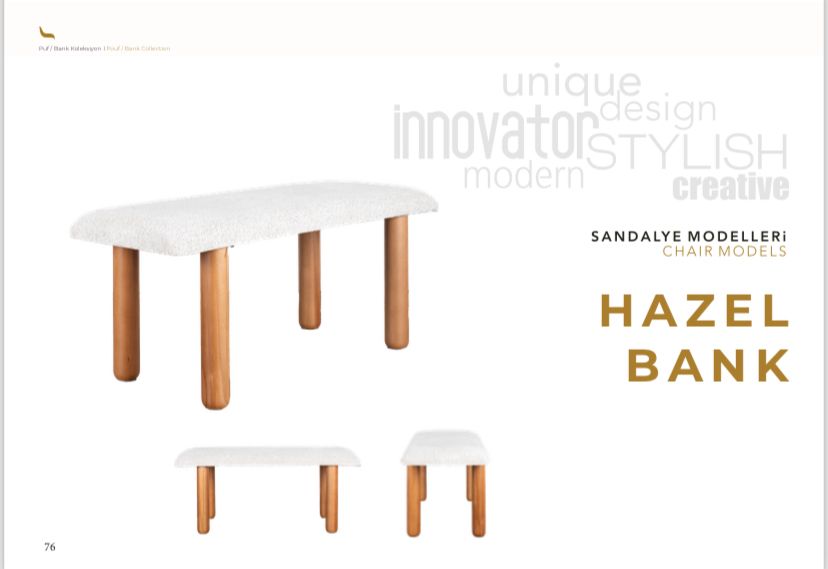 Bench and Pouffe